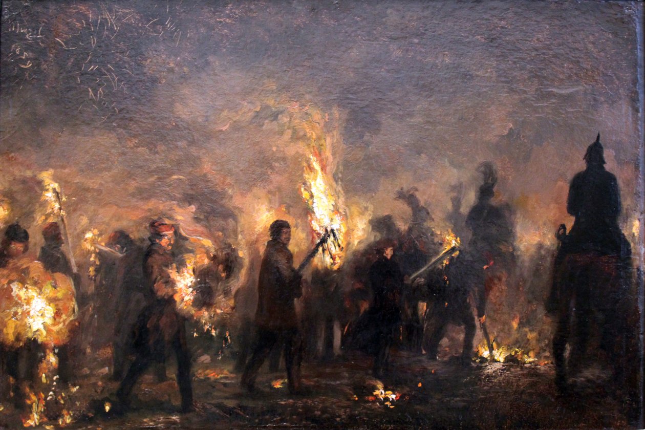 Opiskelijafackelzug tekijältä Adolph Menzel