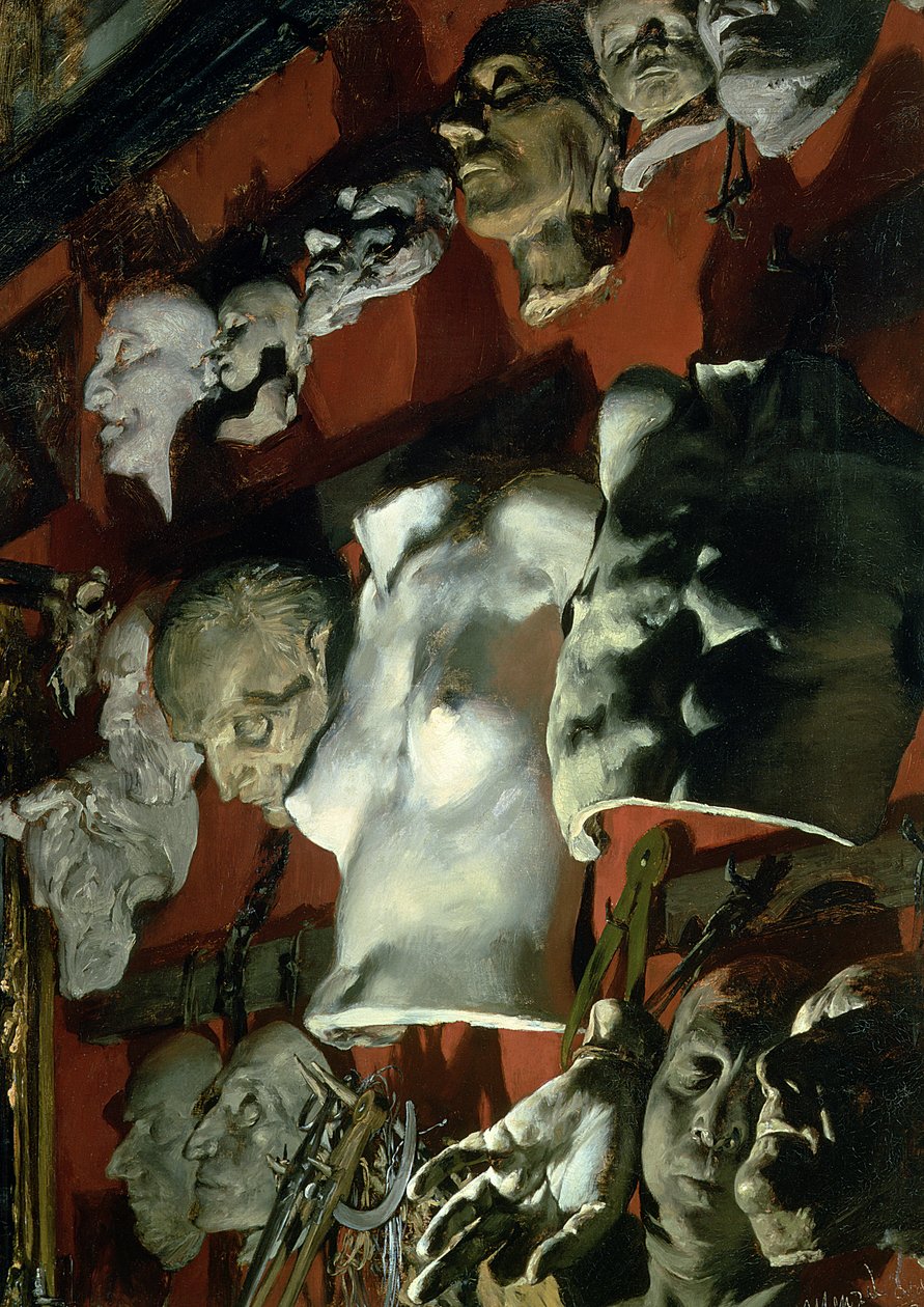 Studion seinä, 1872 tekijältä Adolph Menzel