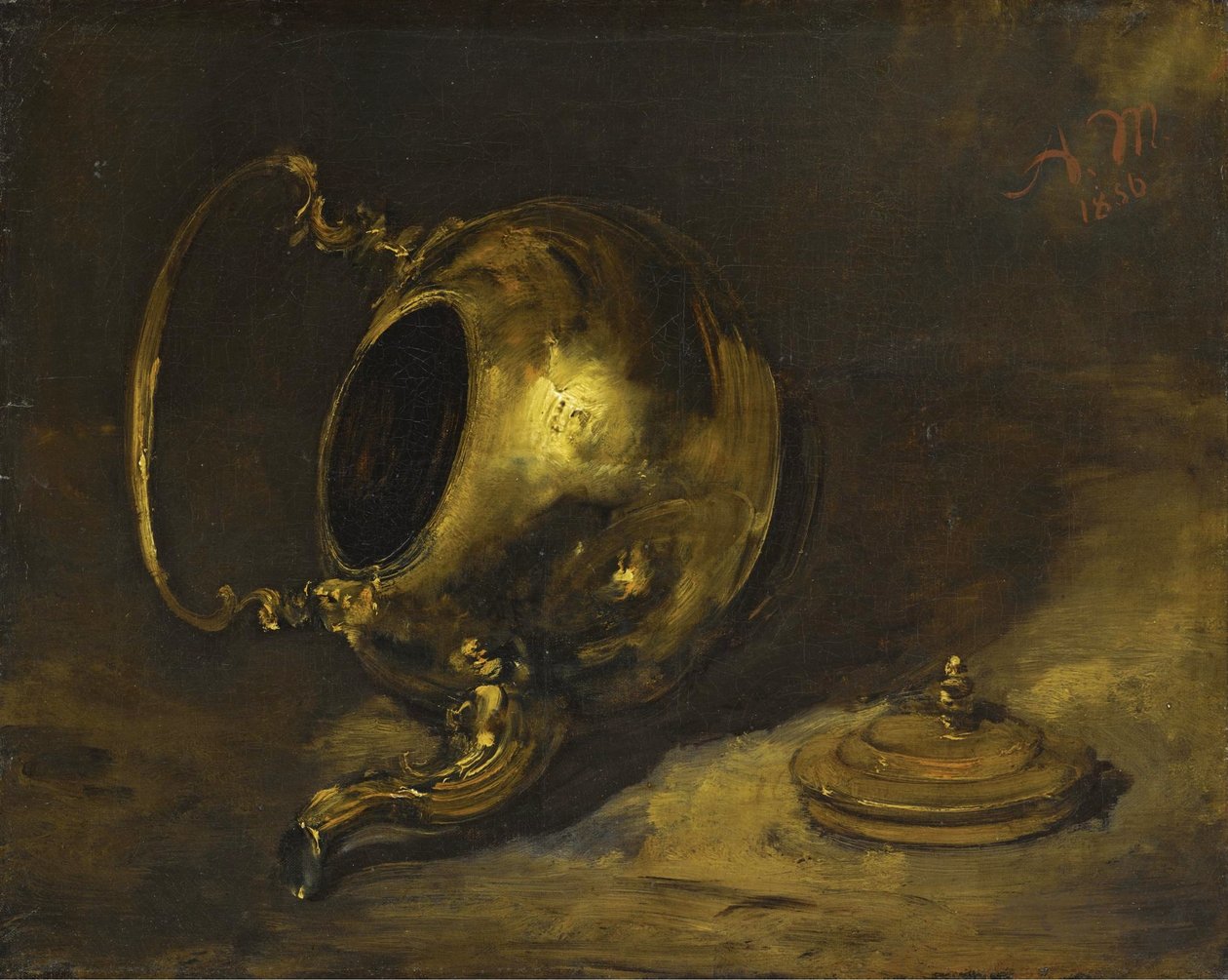 Umgestürzter Teekessel tekijältä Adolph Menzel
