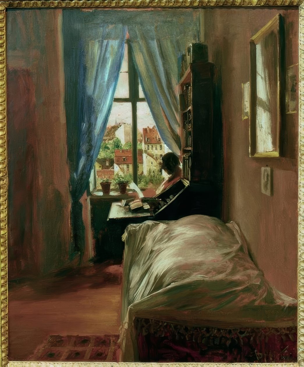 Schlafzimmer des Künstlers tekijältä Adolph Menzel