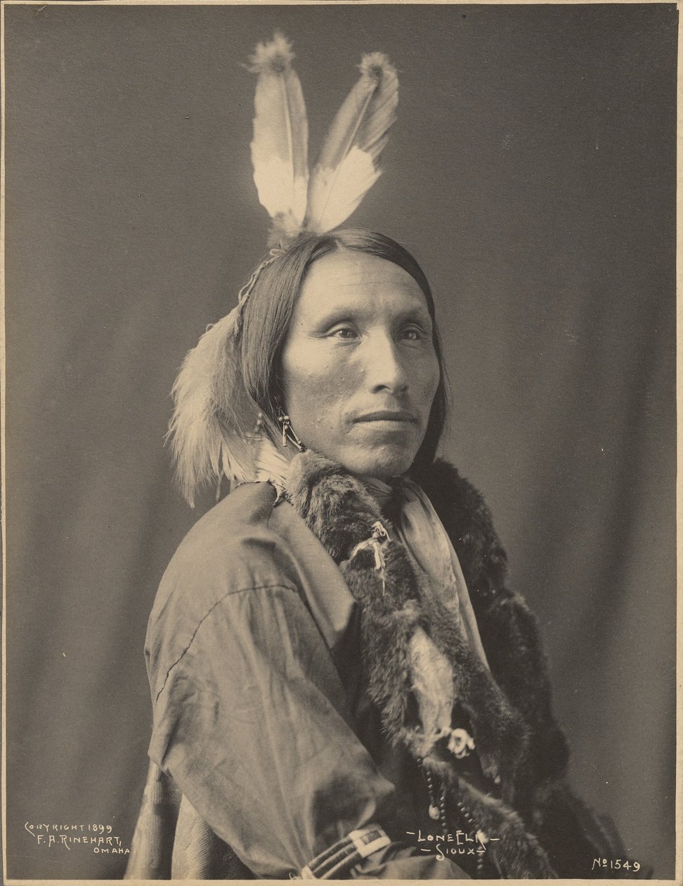 Lone Elk, Sioux tekijältä Adolph F. Muhr