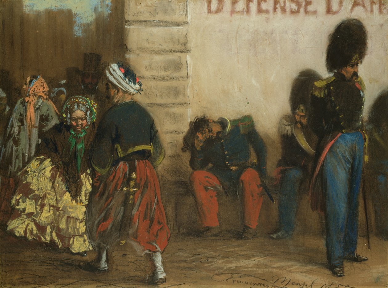 Pariisin muisto, 1855 tekijältä Adolph Menzel