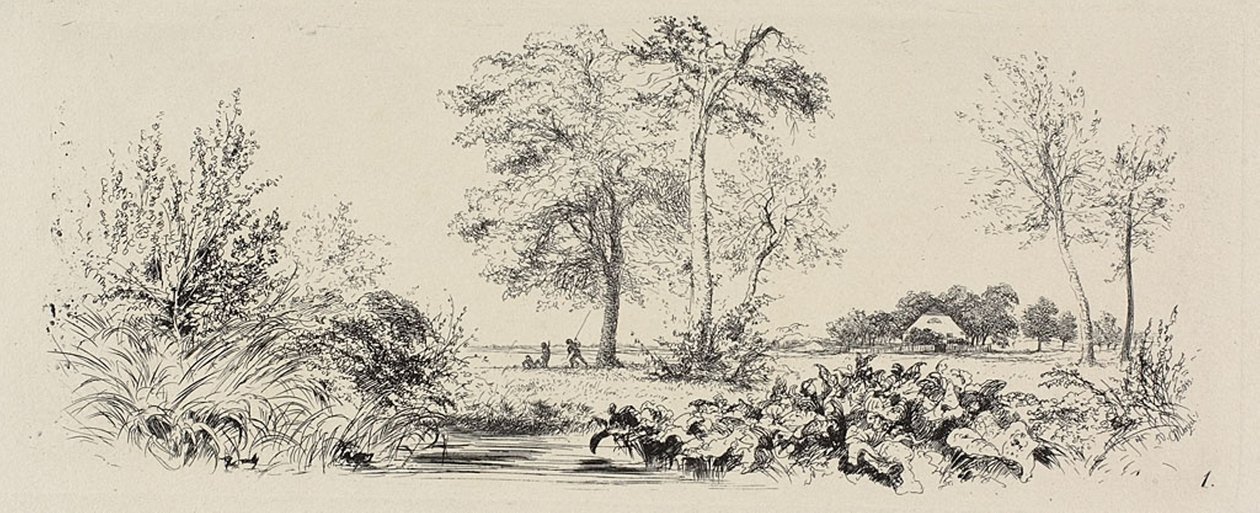 Levy yksi, Radierversuchelta tekijältä Adolph Menzel