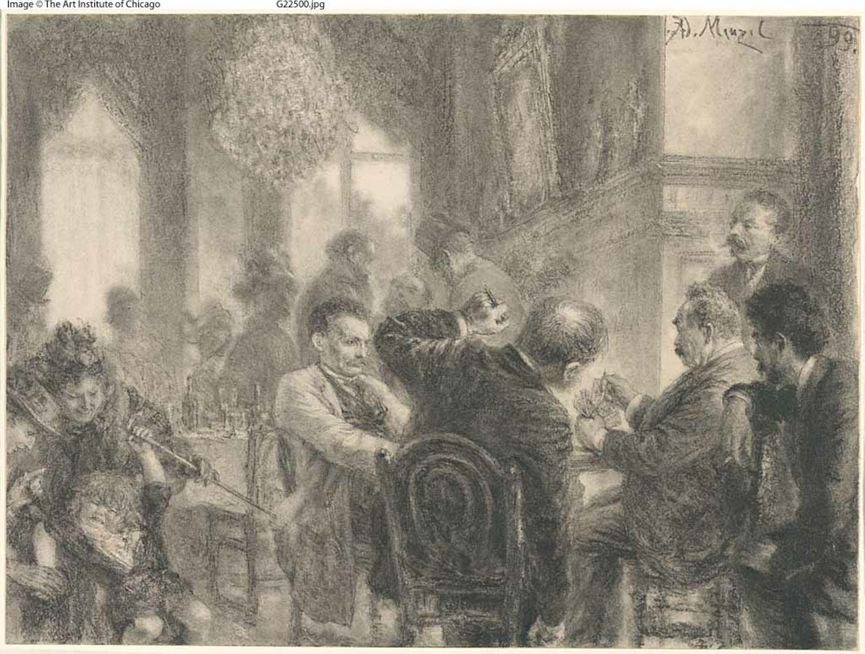 Korttipeli tekijältä Adolph Menzel