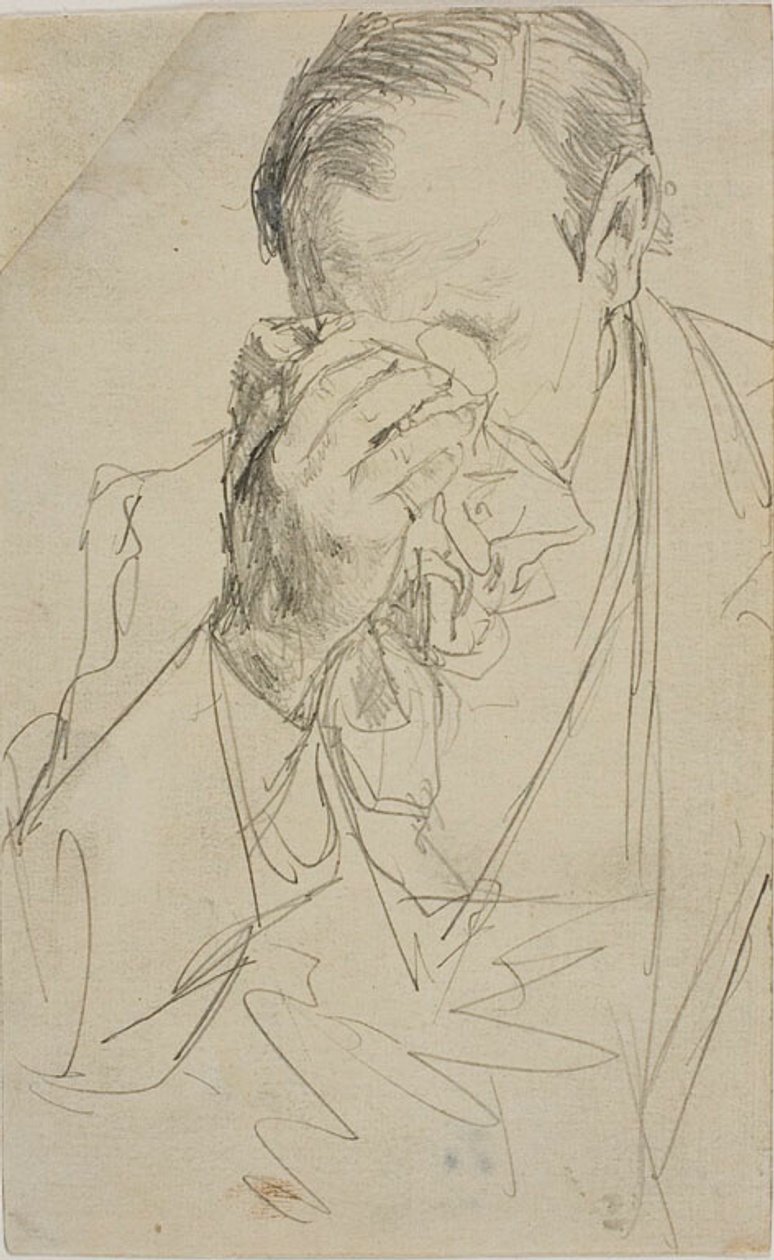 Itkevä mies tekijältä Adolph Friedrich Erdmann von Menzel