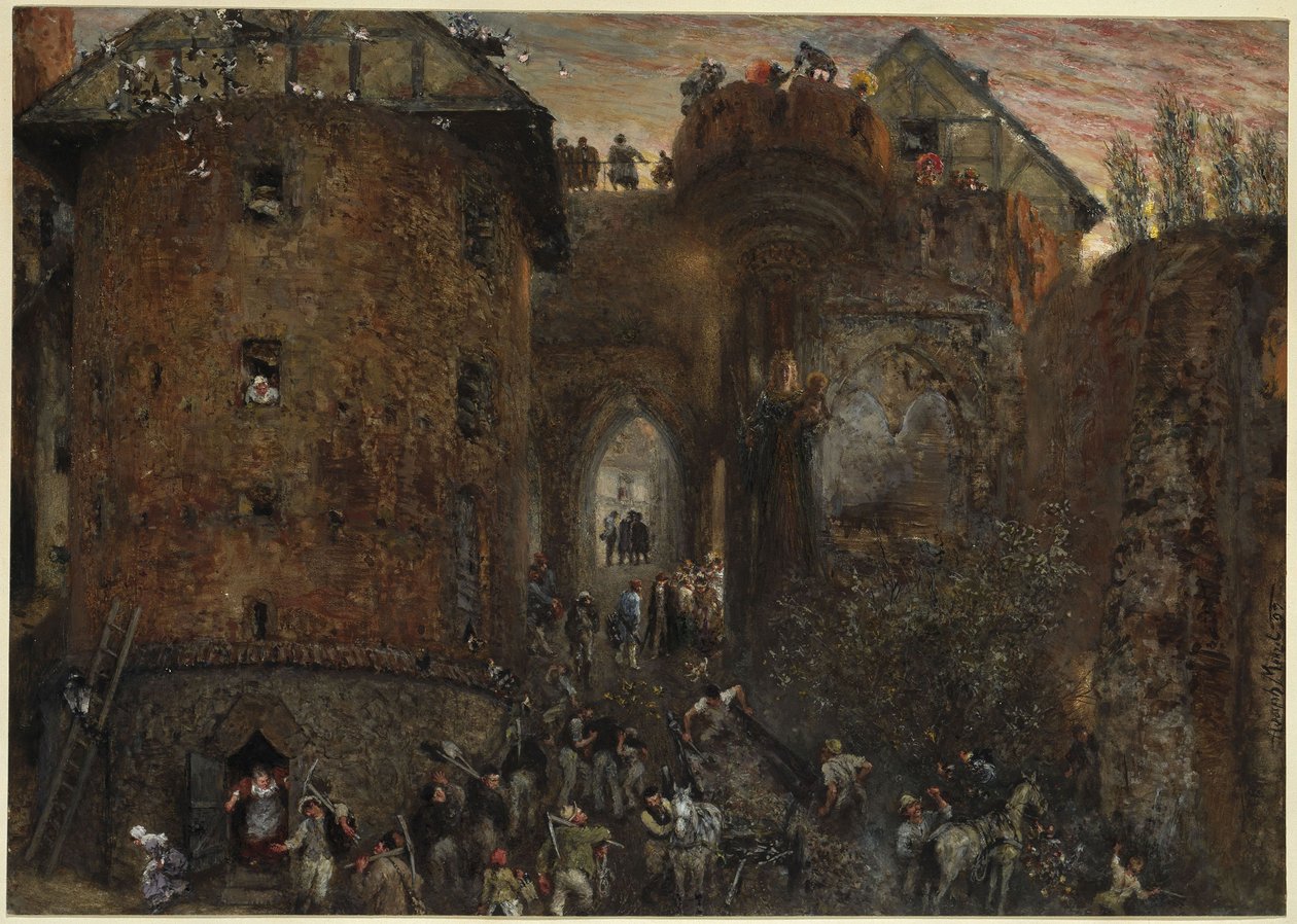 Marienburgin linnalla tekijältä Adolph Menzel