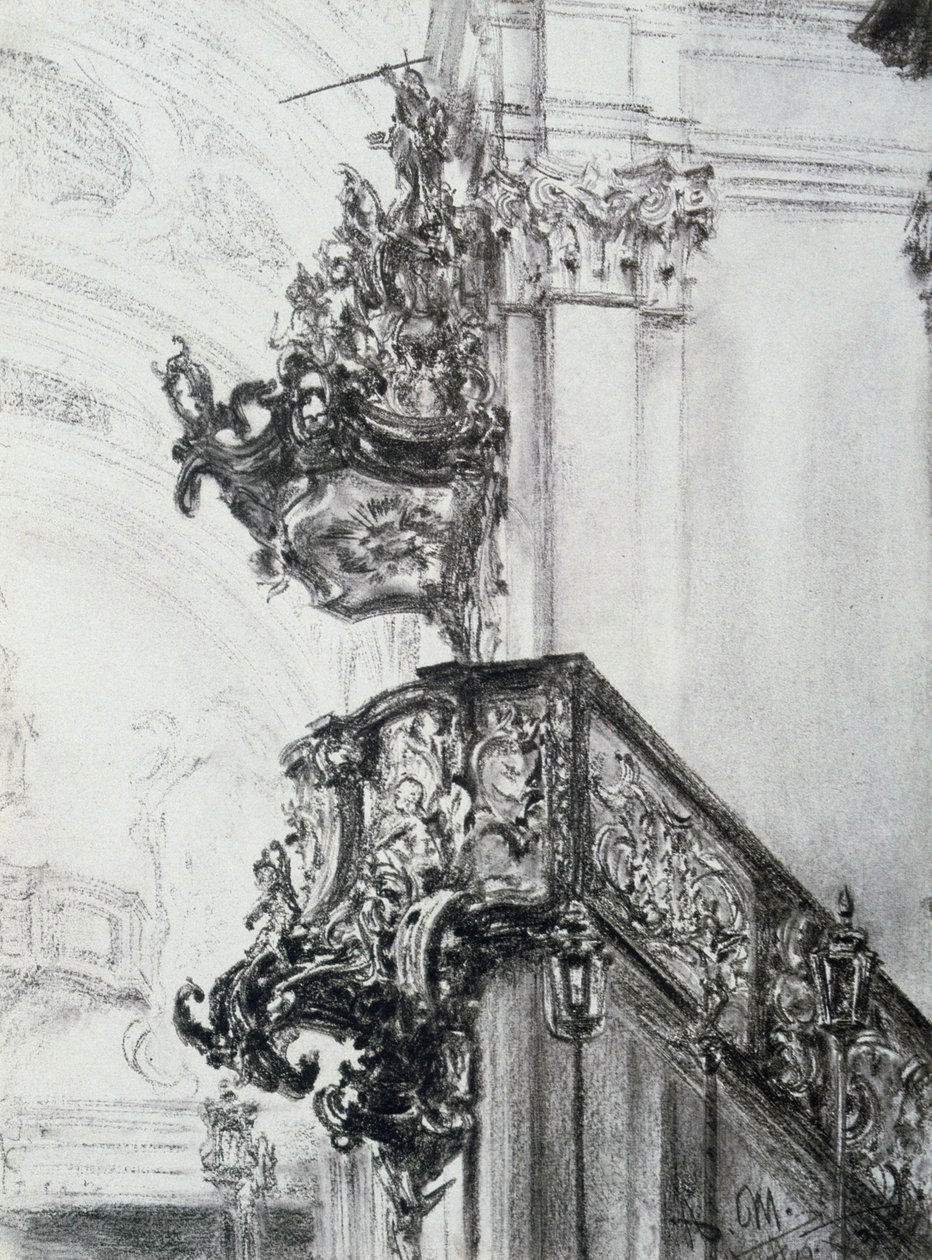 Arkkitehtoninen tutkimus, 1830-1905 tekijältä Adolph Menzel