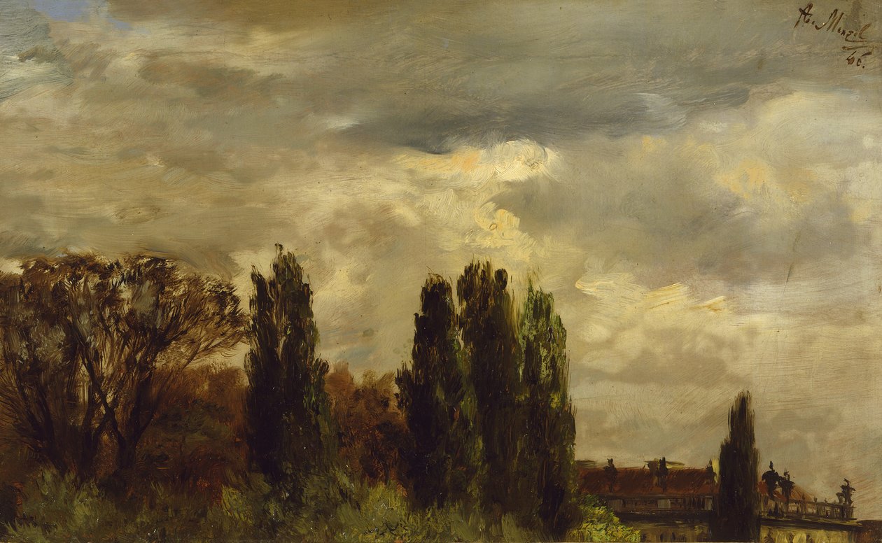 Näkymä prinssi Albrechtin puistoon tekijältä Adolph Menzel