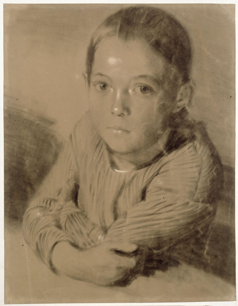 Tytön rintakuva tekijältä Adolph Menzel