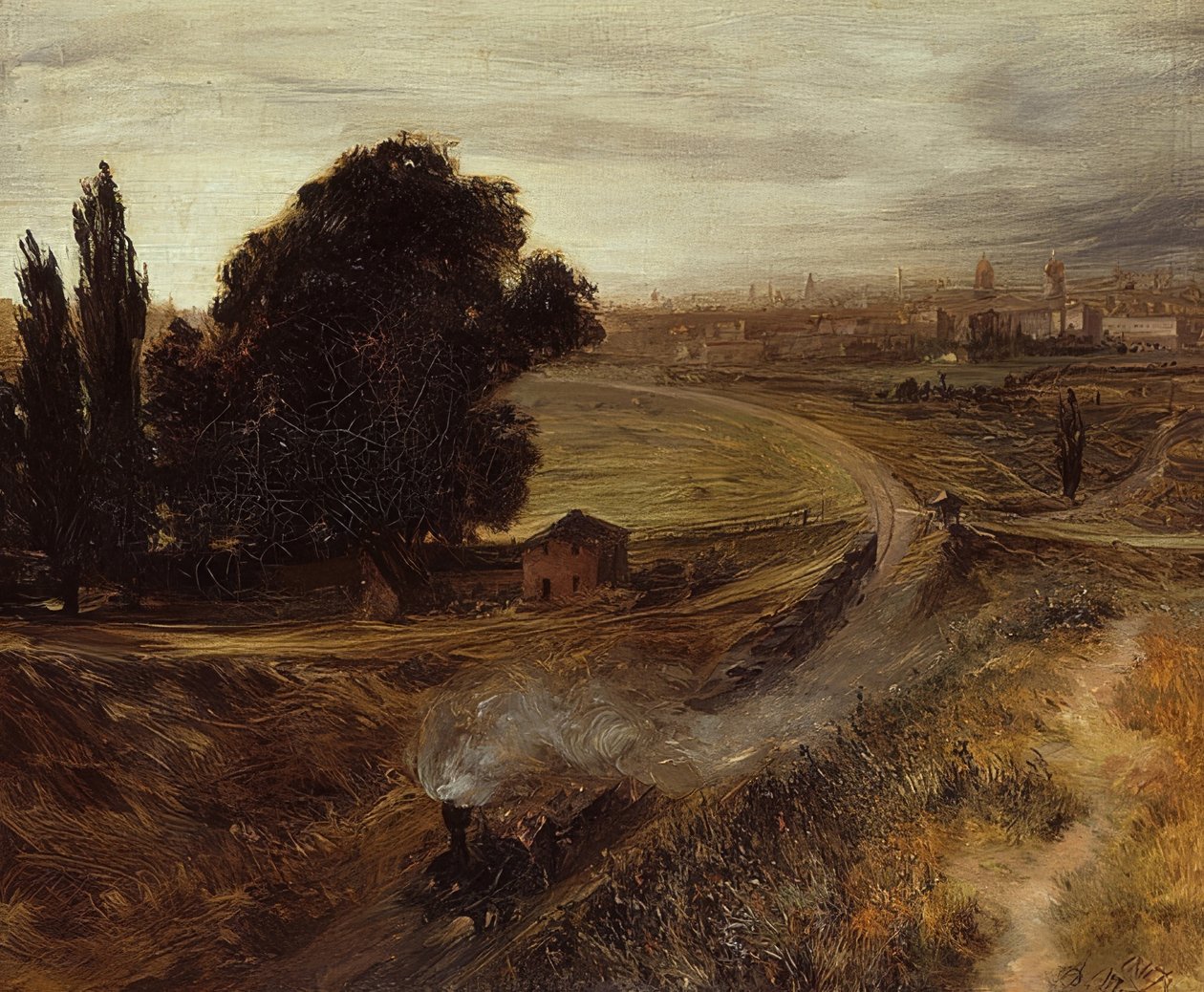 Berliini-Potsdamer Bahn. 1847 tekijältä Adolph Menzel
