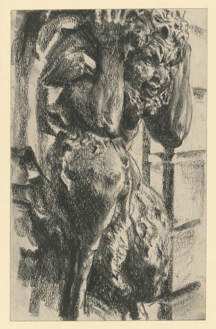 Fauni atlanttina Dresdenin Zwingerin koillisen kaarikäytävän luona tekijältä Adolph Menzel