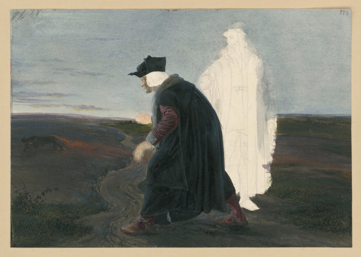 Faust ja Wagner tekijältä Adolph Menzel