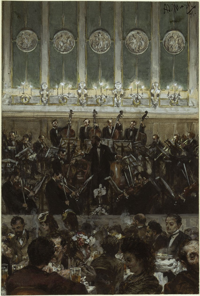 Konsertti Bilsen luona tekijältä Adolph Menzel
