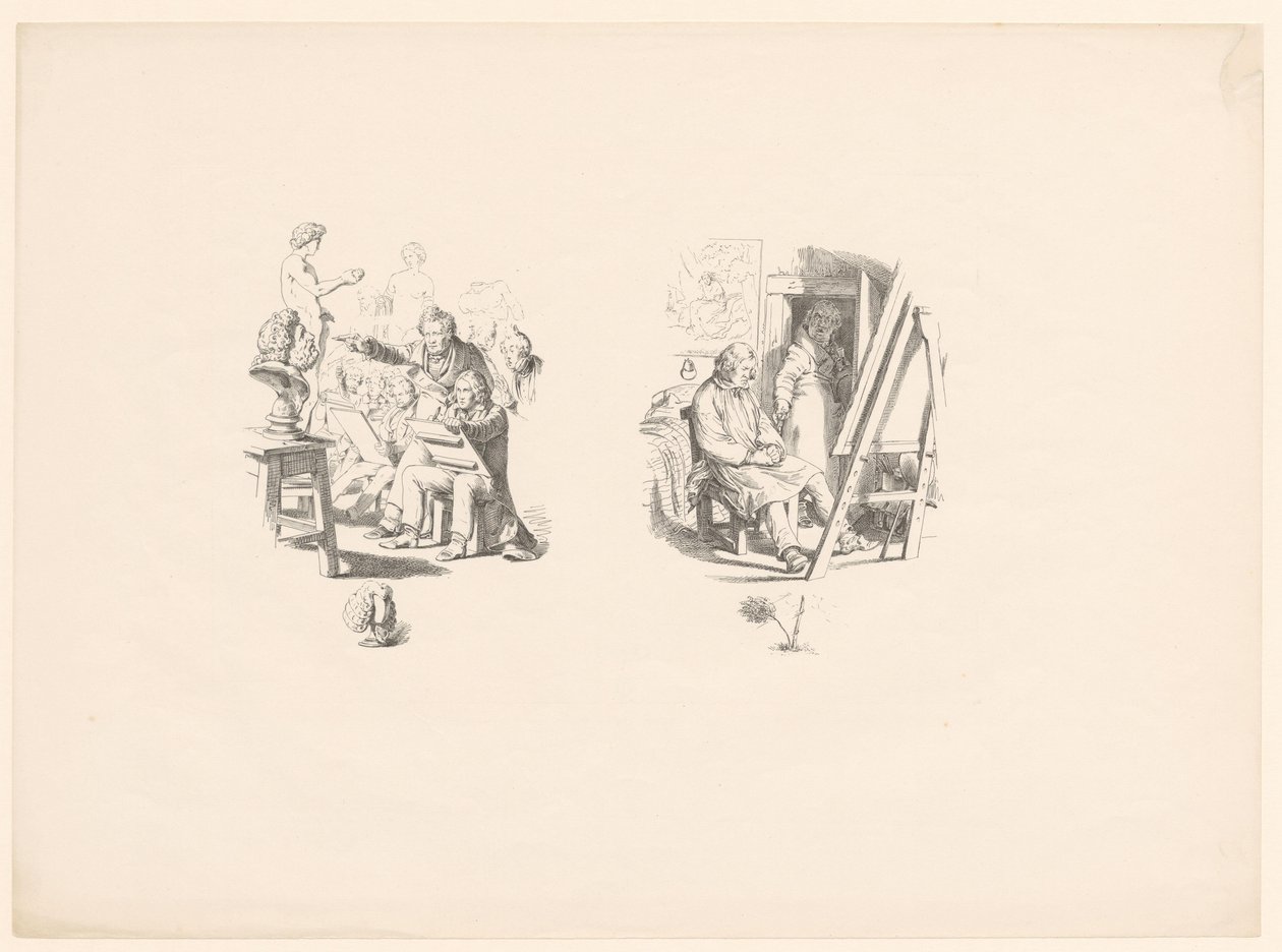 Taiteilijaopiskelija tekijältä Adolph Menzel