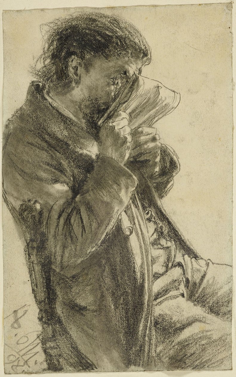 Lukeva mies tekijältä Adolph Menzel