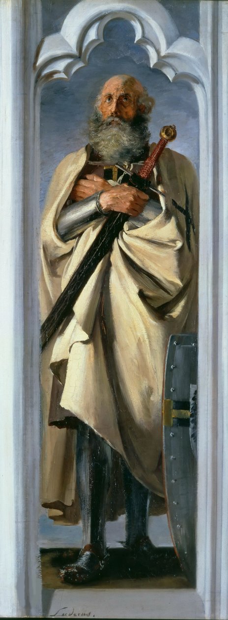 Luther Luder Brunswickista, Saksan ritarikunnan suurmestari, 1846. tekijältä Adolph Menzel
