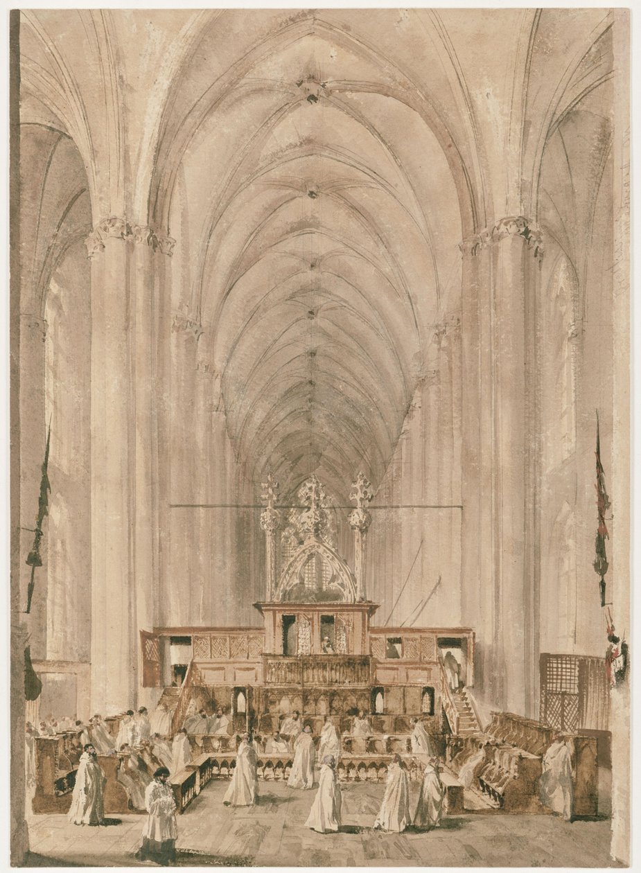Marburgin Elisabetinkirkon keskilaiva tekijältä Adolph Menzel