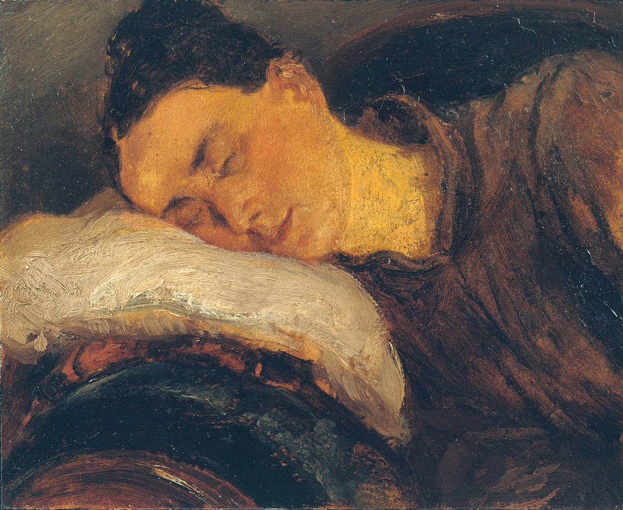 Nukkuva nainen tekijältä Adolph Menzel