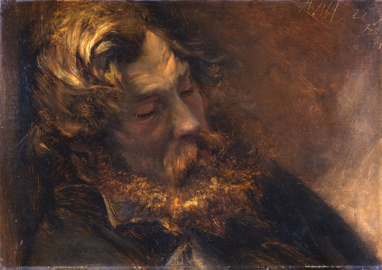 Nukkuva mies tekijältä Adolph Menzel