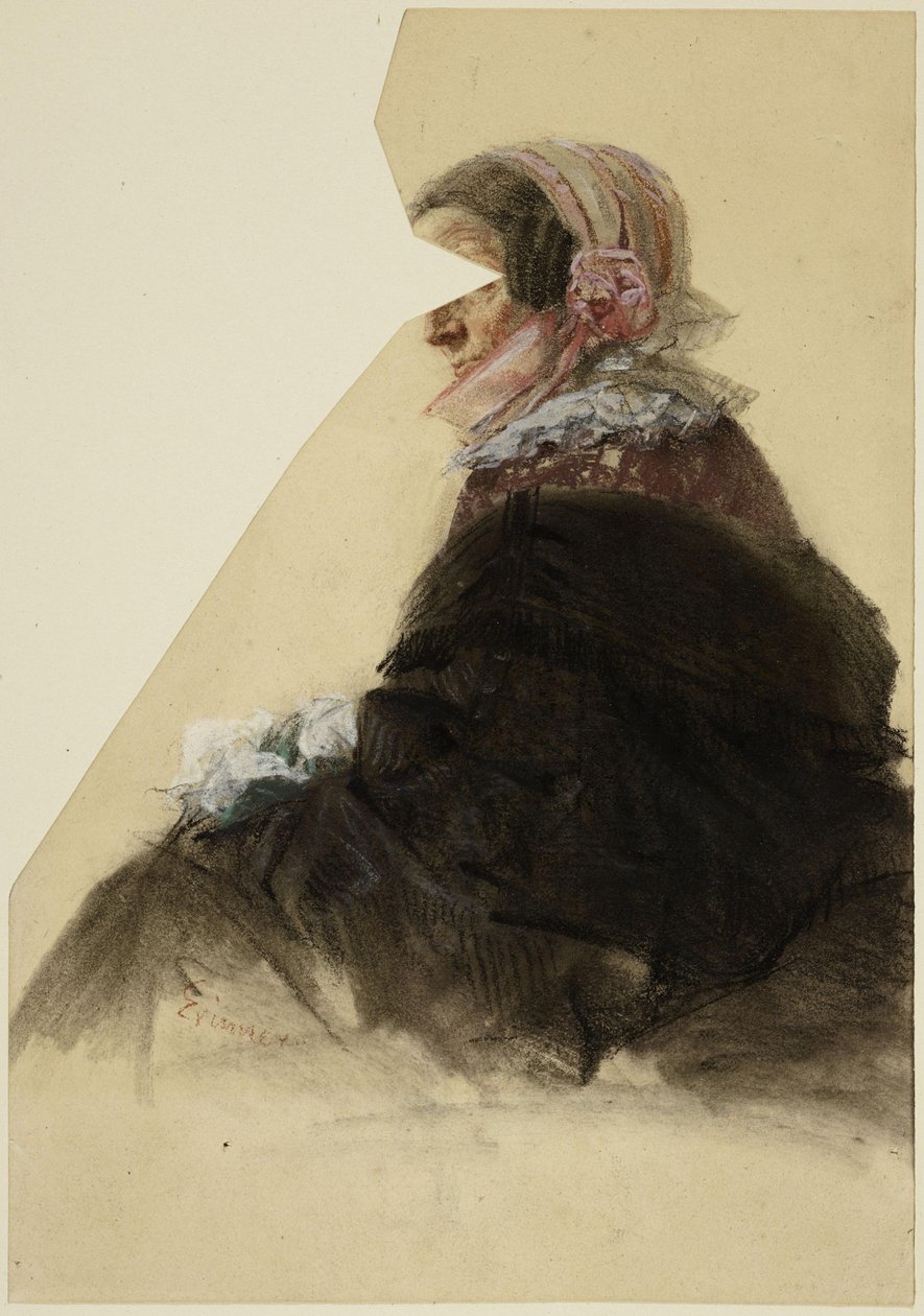 Istuva nainen tekijältä Adolph Menzel