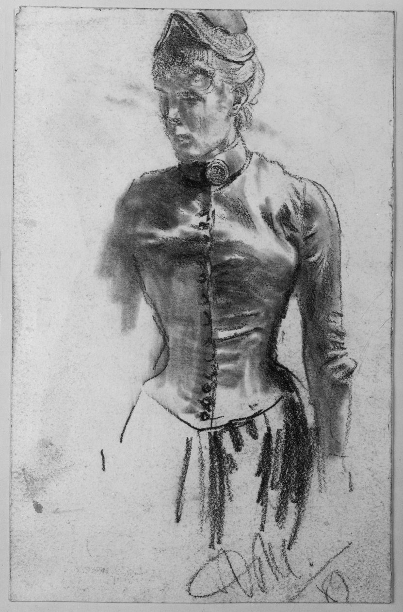 Seisova nainen tekijältä Adolph Menzel