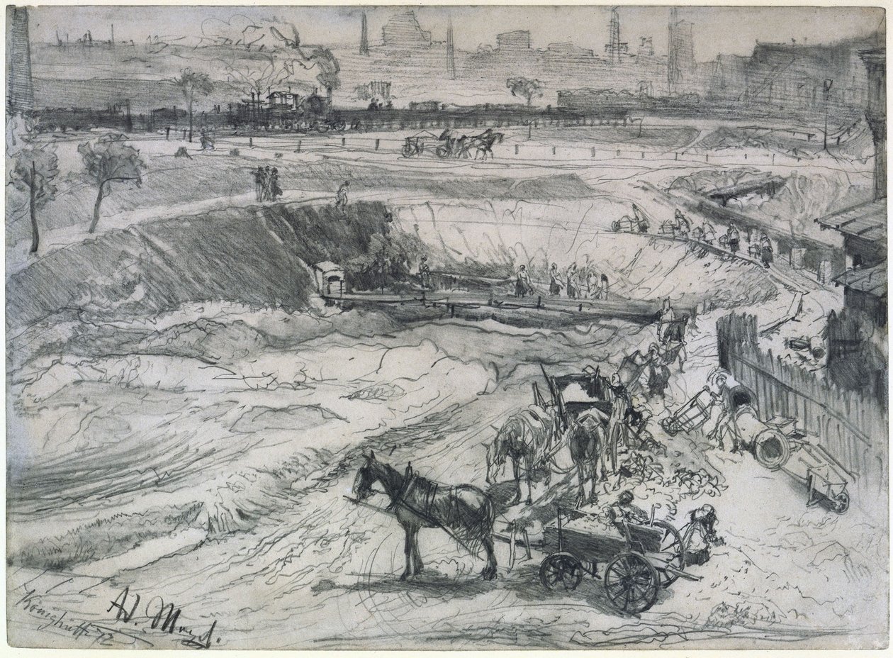 Königshütten avolouhos tekijältä Adolph Menzel