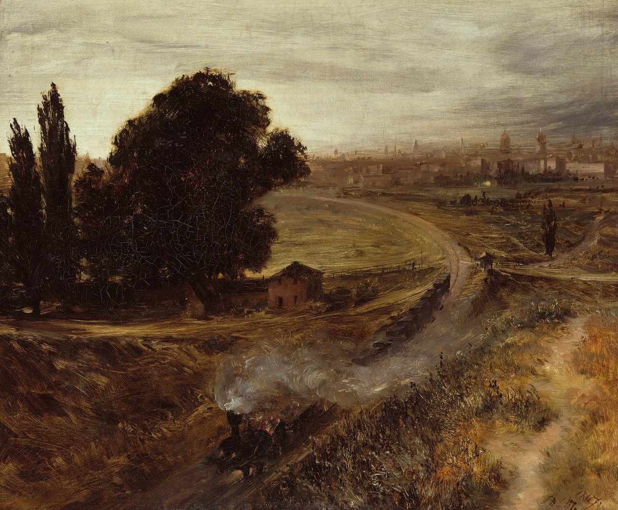 Berliini-Potsdamin rautatie, 1847 tekijältä Adolph Menzel