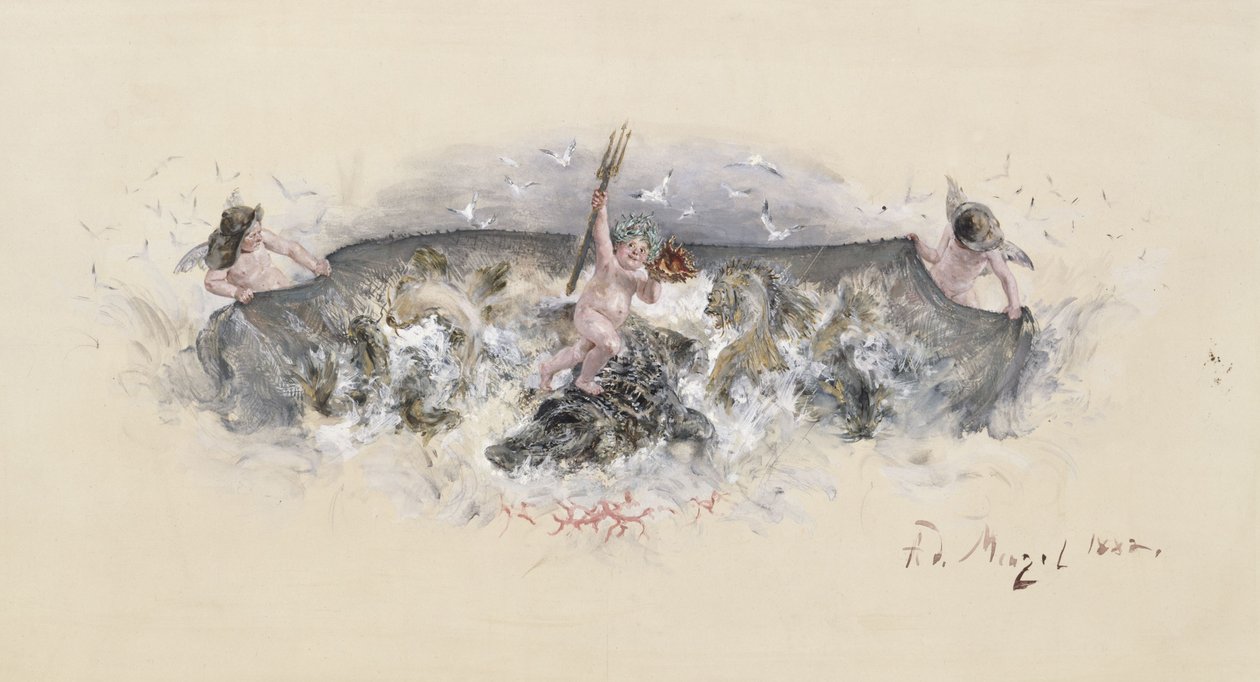 Luonnos kruununprinssiparin hopeahääpäivän asti回？ tekijältä Adolph Menzel