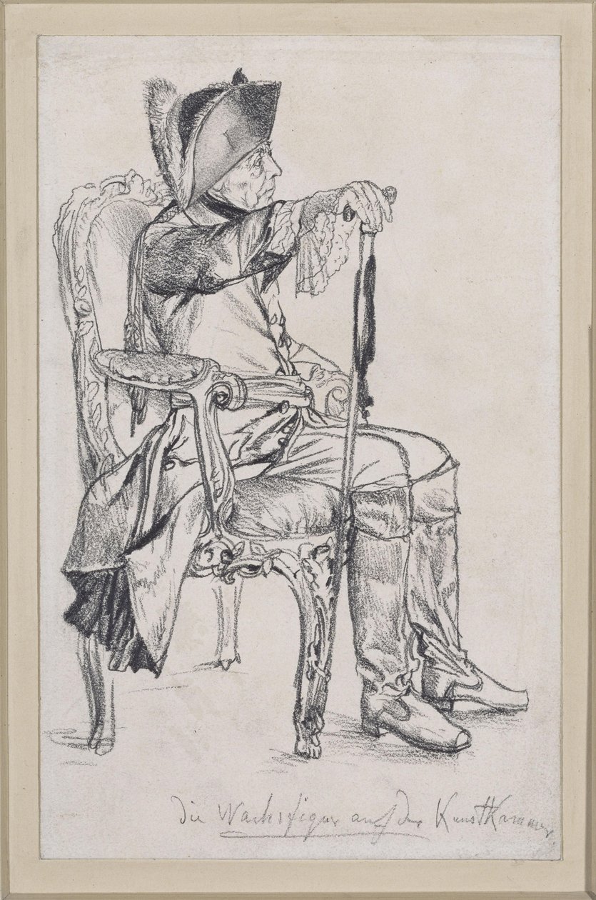 Friedrich II:n vahafiguuri (Schadowin täydentämä figuuri) kuninkaalliseen taidekammioon tekijältä Adolph Menzel