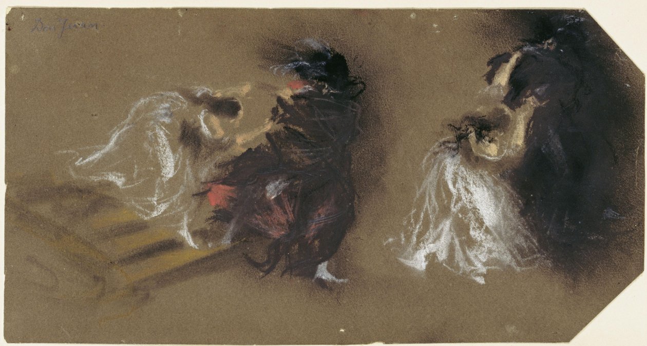 Kaksi kohtausta Mozartin oopperasta ”Don Giovanni” tekijältä Adolph Menzel