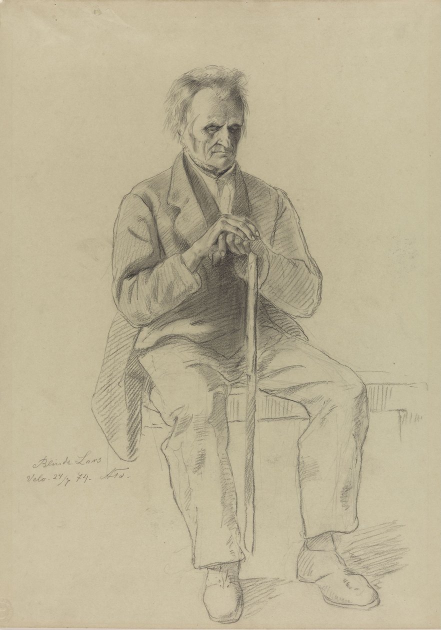 "Sokea Lars" tekijältä Adolph Tidemand