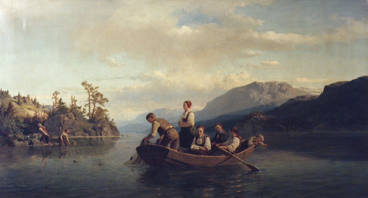 Ilta Krøderenissä tekijältä Adolph Tidemand