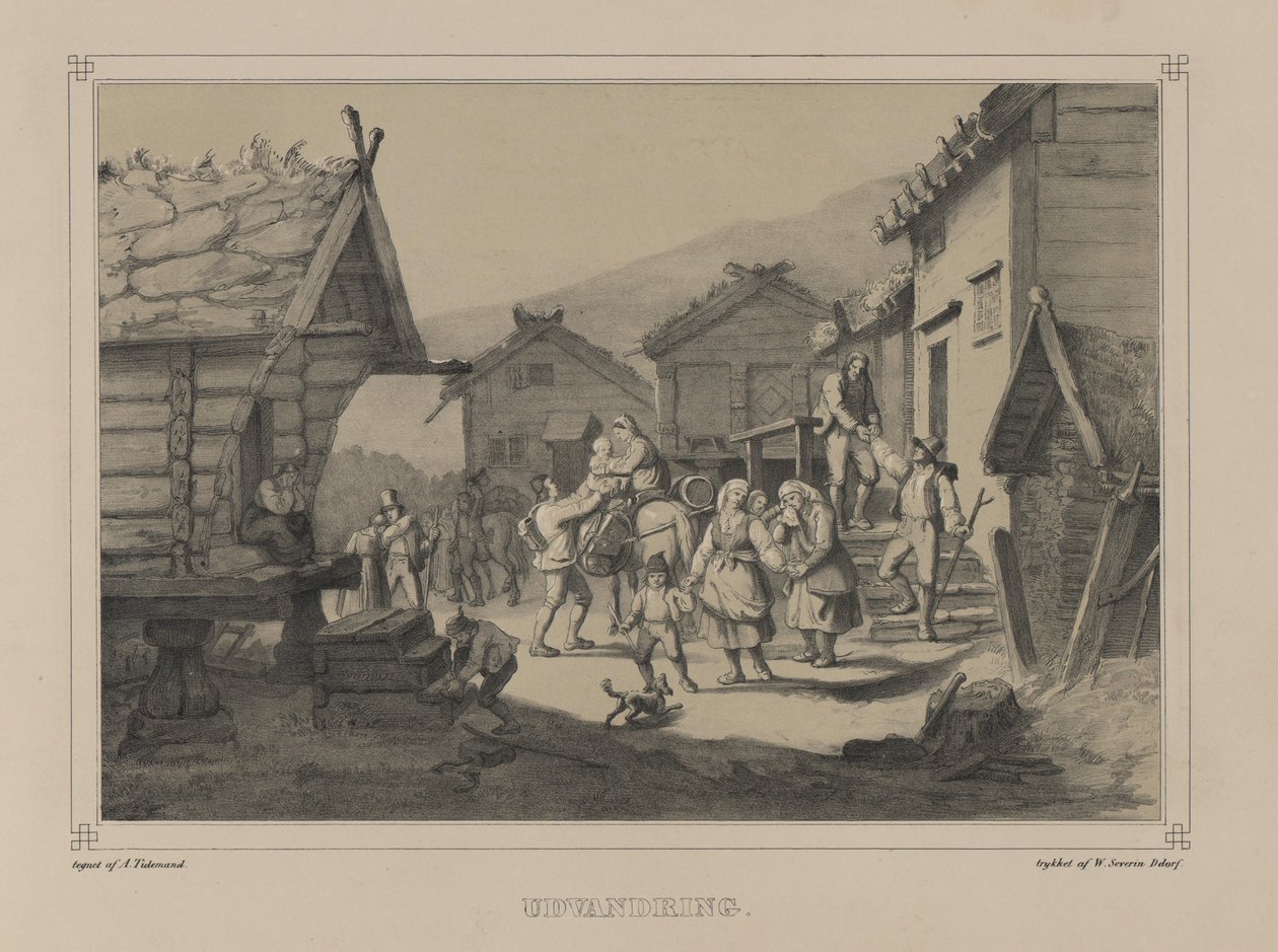 Kuvaus Norge fremstillet ja Tegninger av Asbjørnsen, P.Chr. ja utgitt av Chr. Tønsberg (nro, 1848) tekijältä Adolph Tidemand