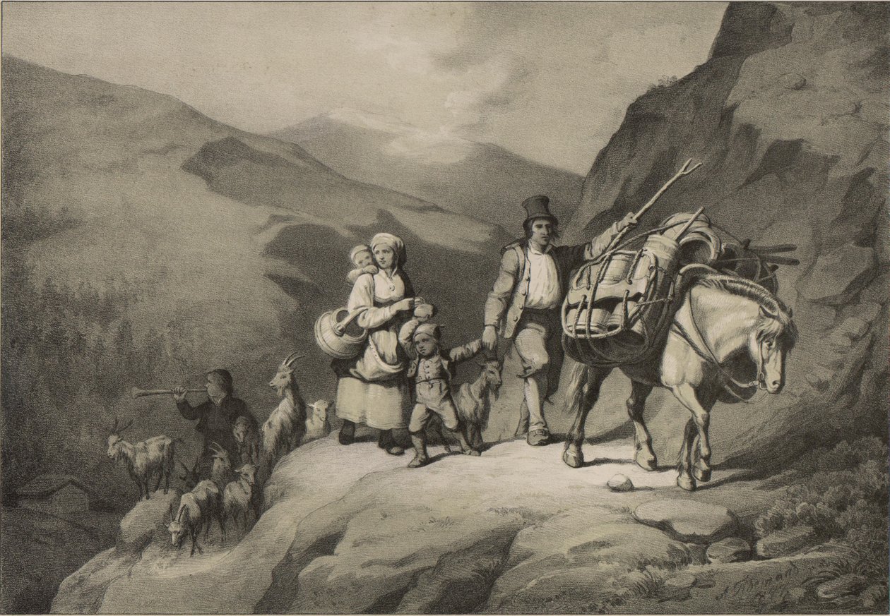 Kuvaus Norge fremstillet ja Tegninger av Asbjørnsen, P.Chr. ja utgitt av Chr. Tønsberg (nro, 1848) tekijältä Adolph Tidemand