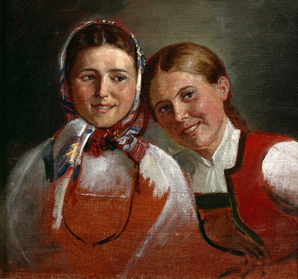 Nauravia tyttöjä tekijältä Adolph Tidemand