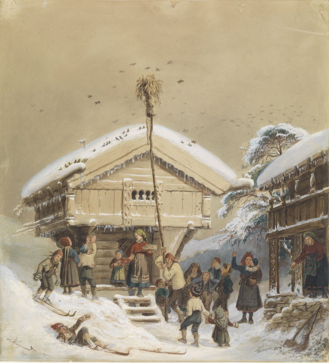 Norjalainen jouluperinne tekijältä Adolph Tidemand