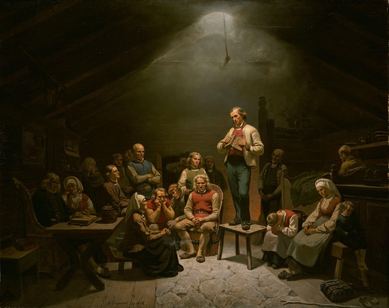 Norjalainen:  Haugianerne Low Church Devotion tekijältä Adolph Tidemand