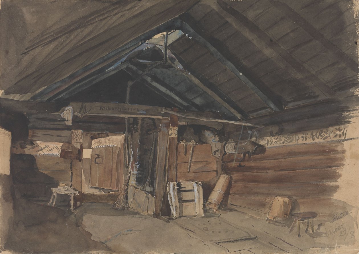 Savupirtti, Kvamin pappila, Vikøy tekijältä Adolph Tidemand