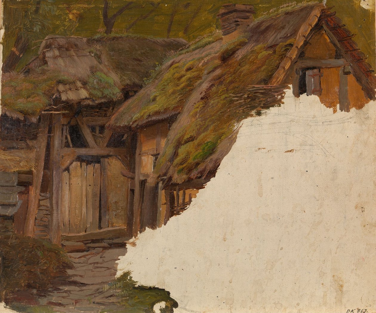 Tutkielma vanhasta maatilasta tekijältä Adolph Tidemand