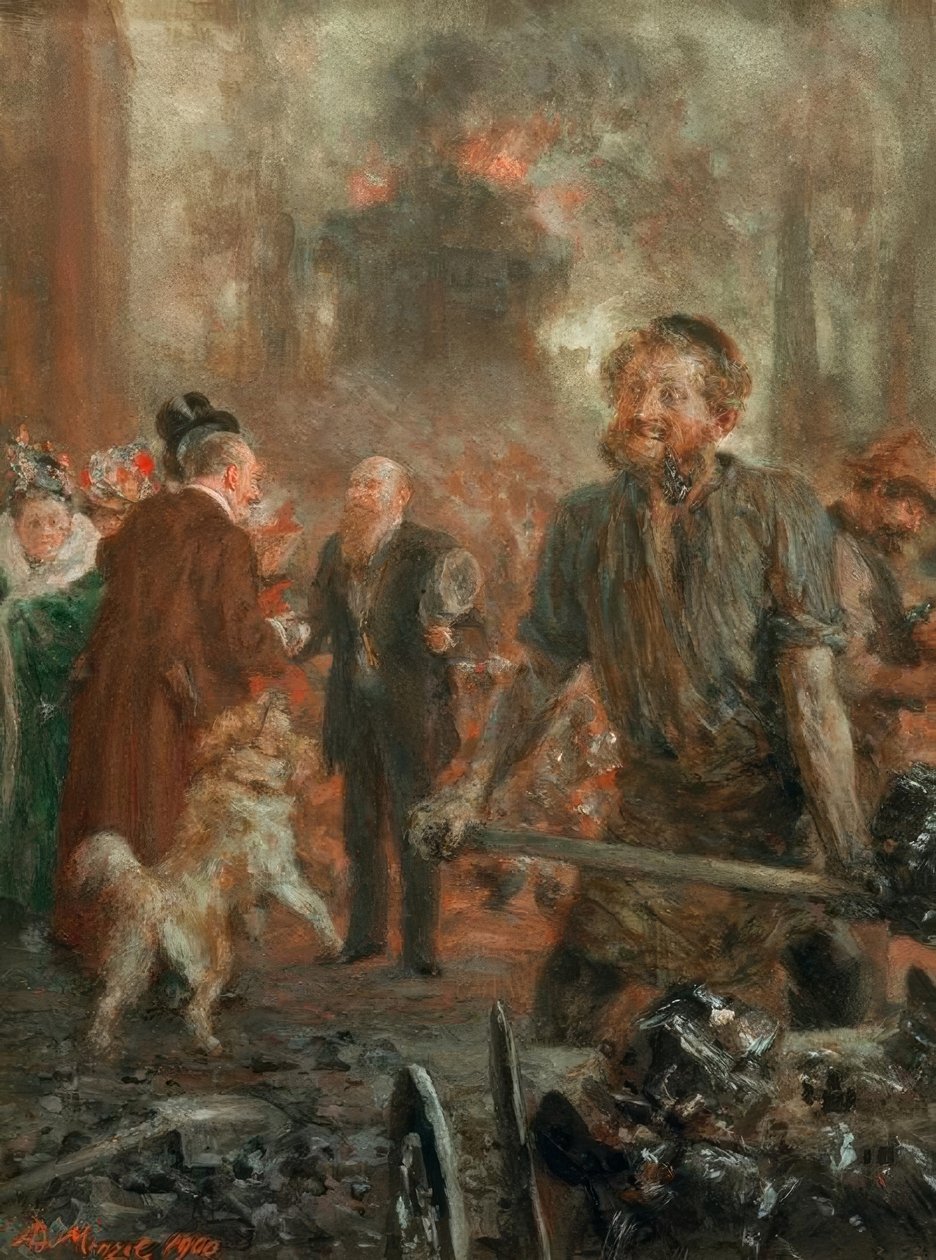 Besuch im Eisenwalzwerk tekijältä Adolph Menzel