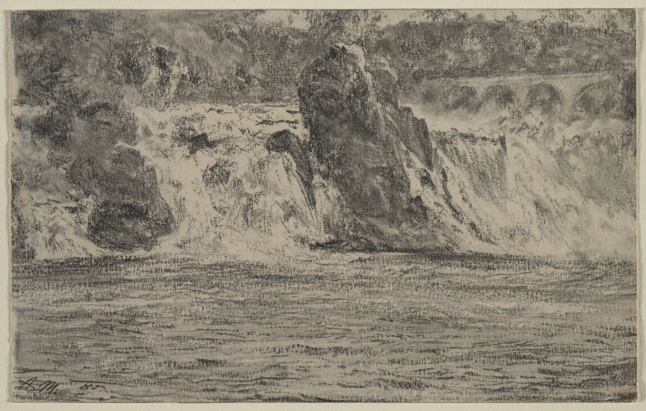 Reinin putoukset Schaffhausenissa tekijältä Adolph Menzel