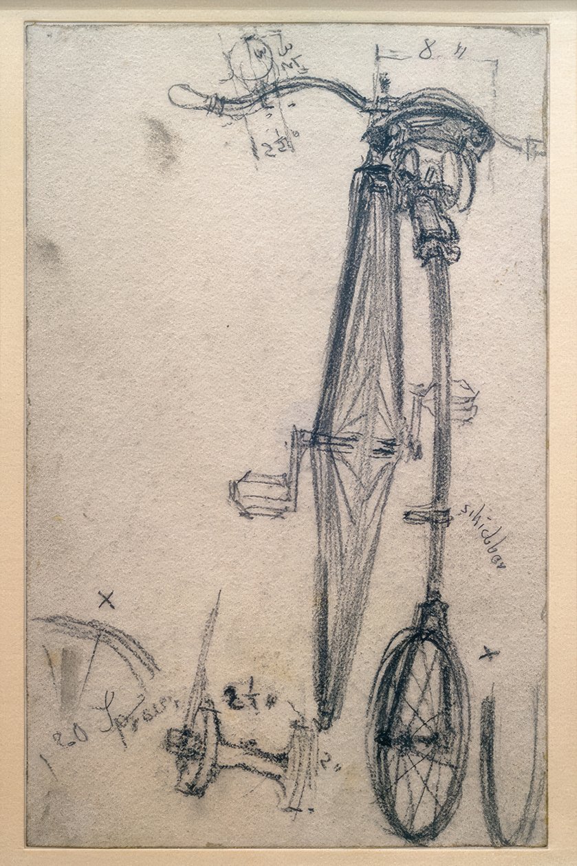 Korkea pyörä, näkymä takaa tekijältä Adolph Menzel