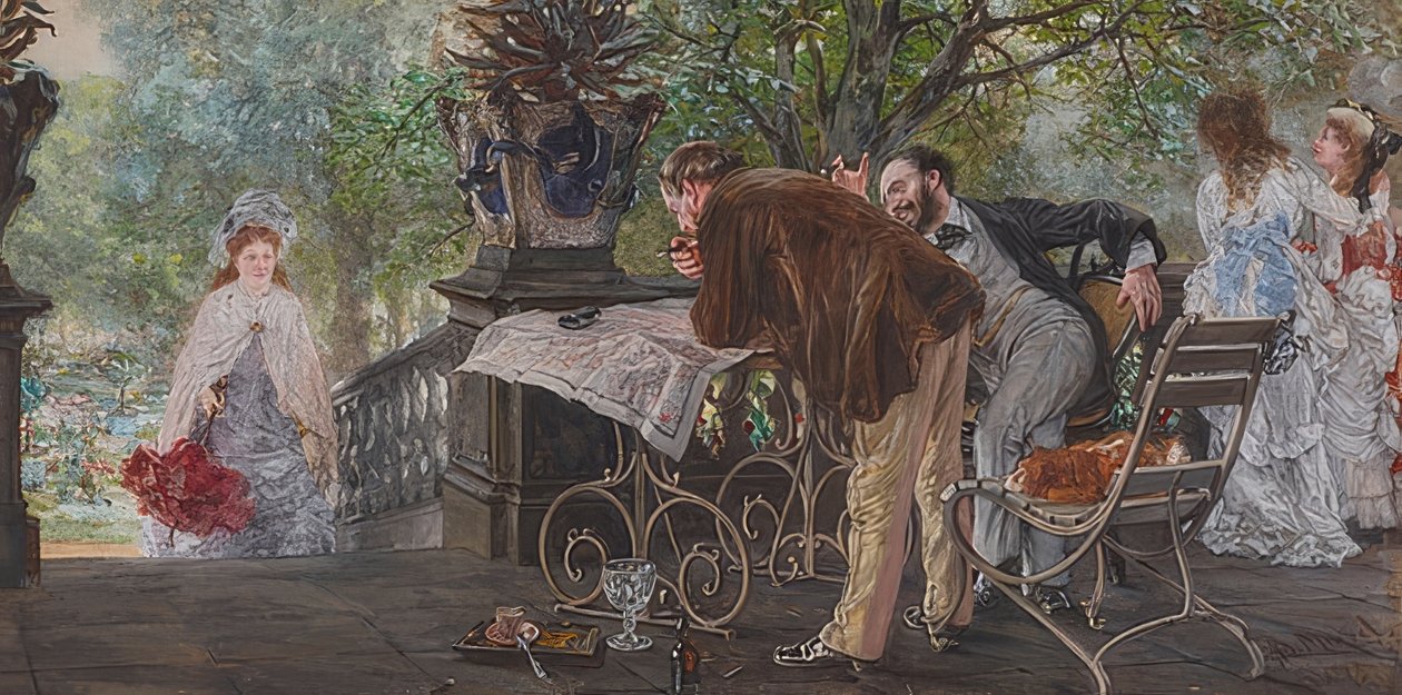 Matkasuunnitelmat. 1875 tekijältä Adolph Menzel