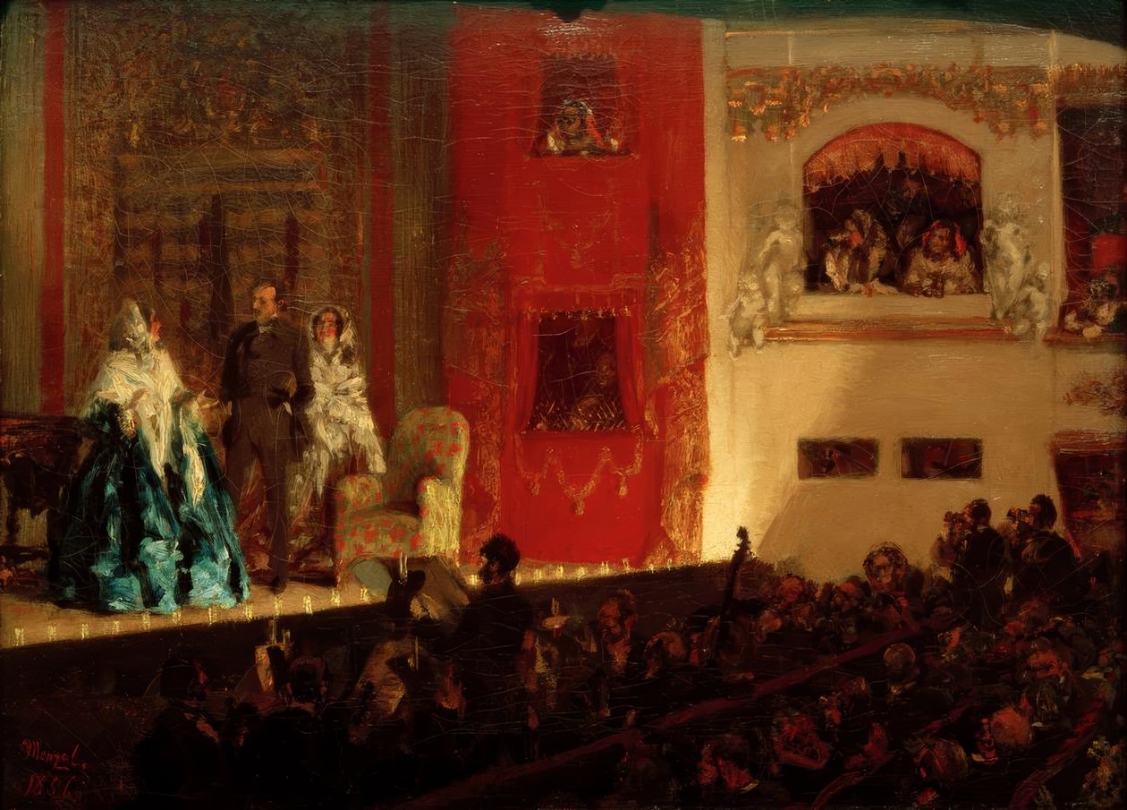 Théâtre du Gymnase Pariisissa tekijältä Adolph Menzel
