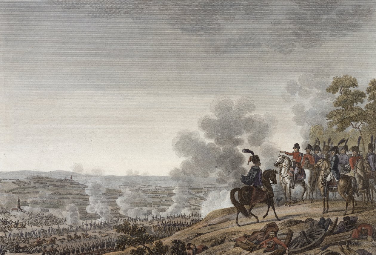 Moskovan taistelu, 7. syyskuuta 1812, kaiverrus Jacques Couche (s.1759) (akvatinta) tekijältä Adolphe Roehn