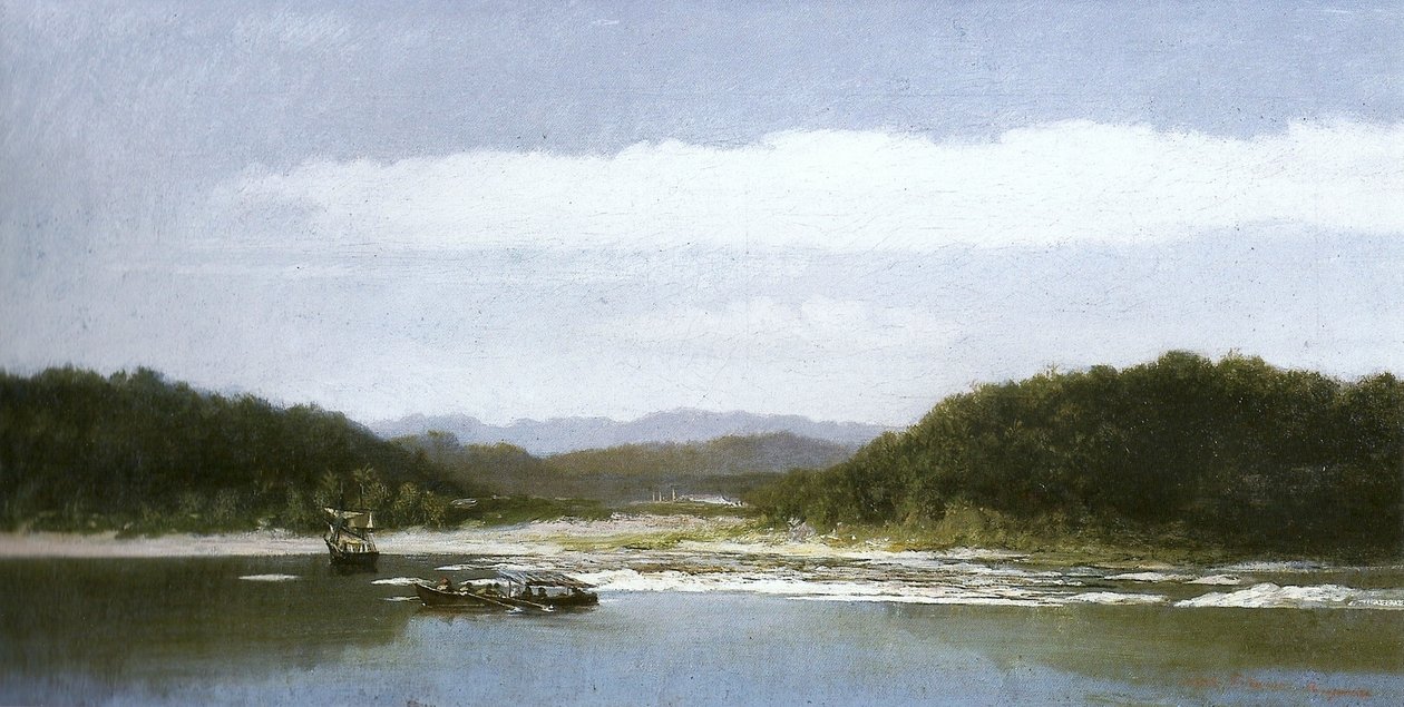 Guanabaran lahden backwaters tekijältä Adolphe Martial Potemont