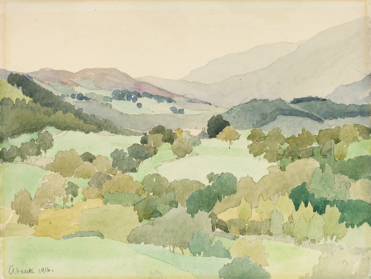 Lähellä Amblesidea, 1916 tekijältä Adolphe Valette