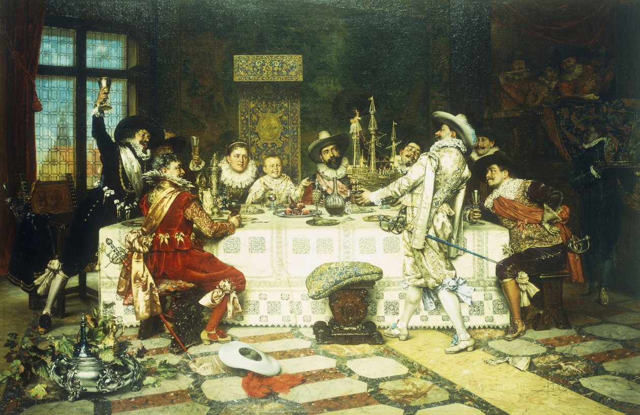 Prinssin syntymäpäiväjuhlat tekijältä Adolphe Alexandre Lesrel
