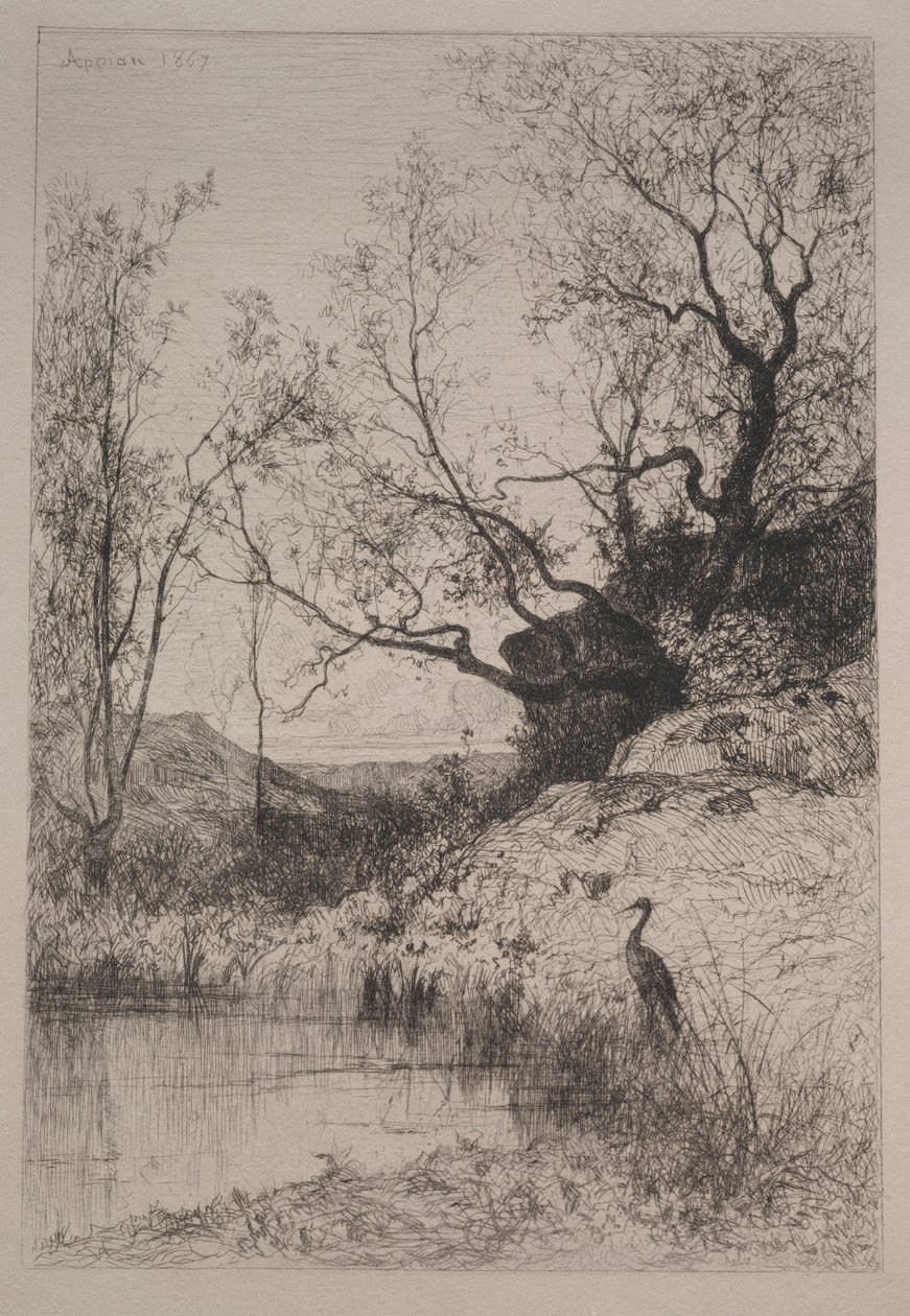 Lampi, 1867. tekijältä Adolphe Appian