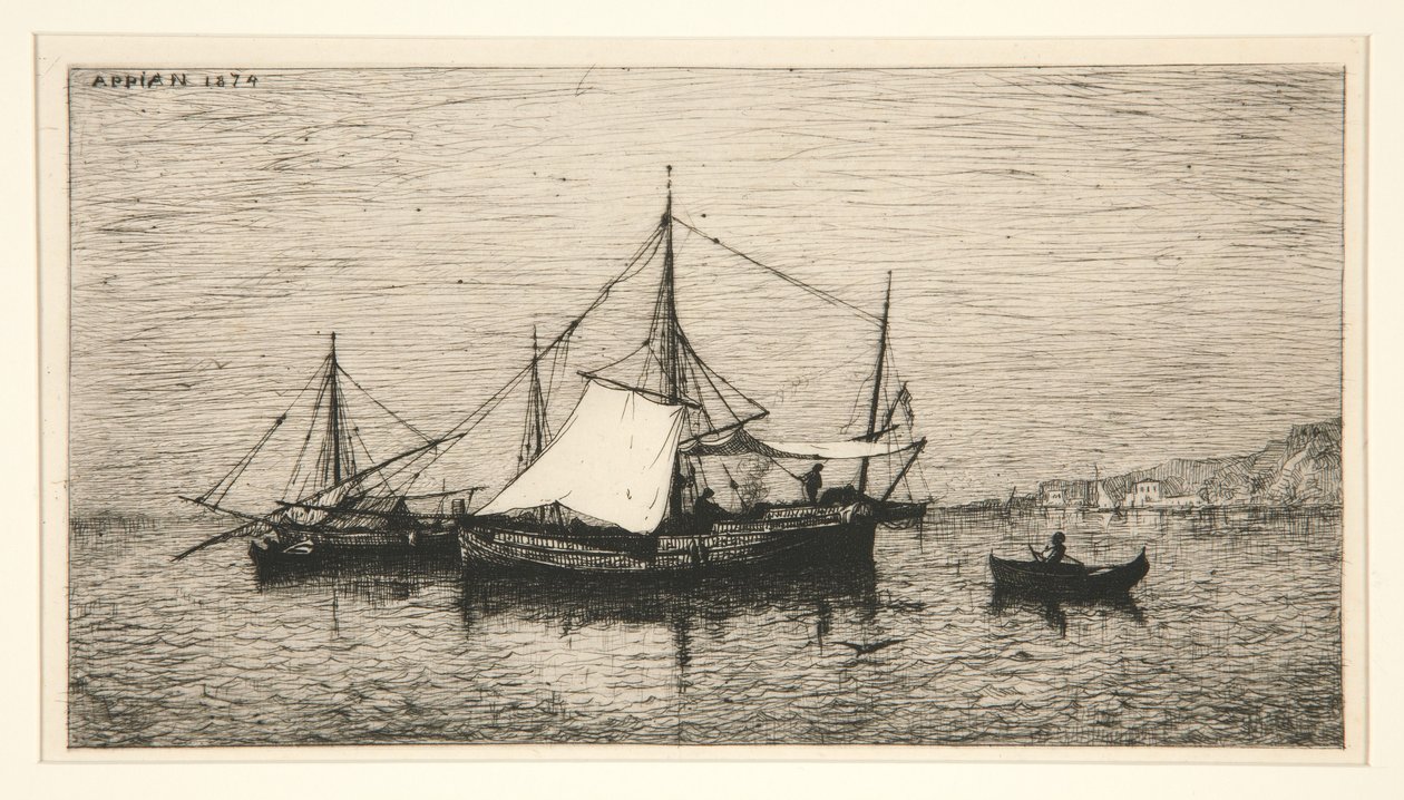 Lähiliikenteen alukset (Italian rannikko) tekijältä Adolphe Appian